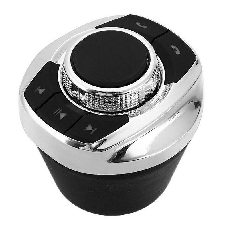 Universal Car Wireless Steering Wheel Control Button with LED Light 8-Key Functions for Car Android Navi Player Auto