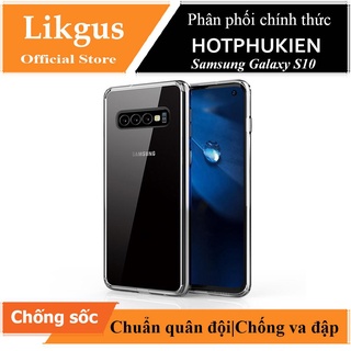 Ốp lưng Likgus chống sốc trong suốt cho Samsung Galaxy S10 / S10 Plus (độ trong HD, chống va đập tốt) - Hàng nhập khẩu