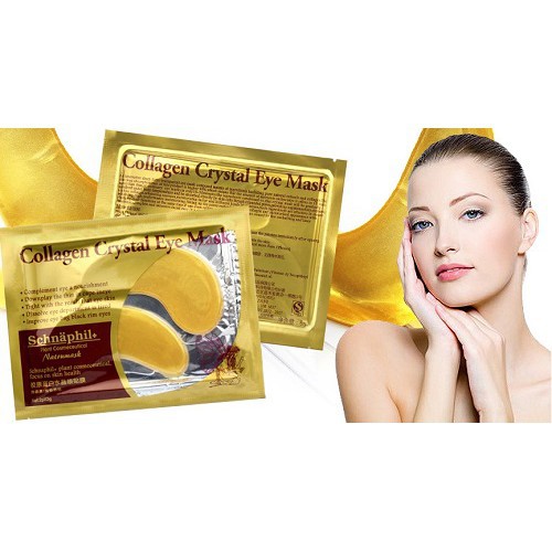 Combo 10 miếng mặt nạ mắt Crystal Collagen Gold