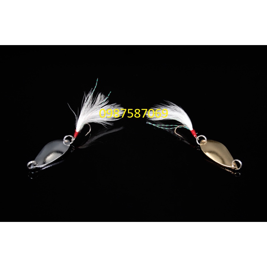 2 Mồi thìa lure  câu cá suối, mương 2.5g / 3.5g /5g