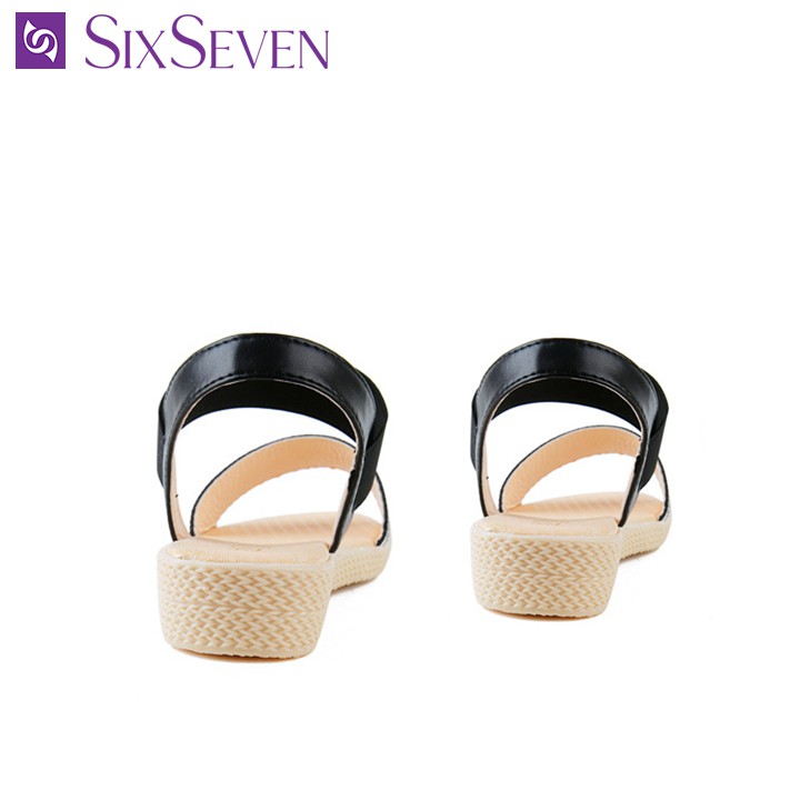 Sandals Nữ Sọc Trắng Đen GSD004 | BigBuy360 - bigbuy360.vn