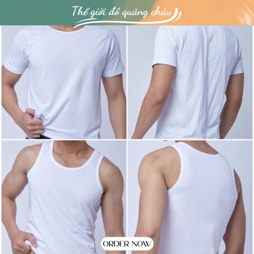 Sét 3 Chiếc Áo Cộc Tay Chất Cotton Hàng Quảng Châu Cao Cấp (A1 )