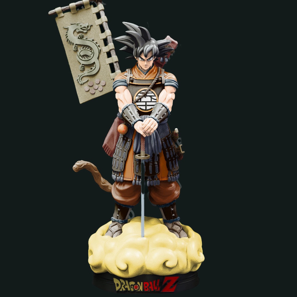 Mô Hình Samurai Shogun Dragon Ball Bằng Chất Liệu Nhựa Resin - Cao 18-20 cm