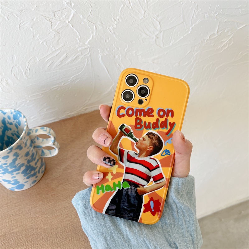 Ốp Điện Thoại Mềm In Hình Cậu Bé / Quả Cam Cho iPhone 14 / 13 / 11 / i7 / i8 Plus / X / XS / XR / XS MAX / 11 Pro / 11 Pro MAX / SE2
