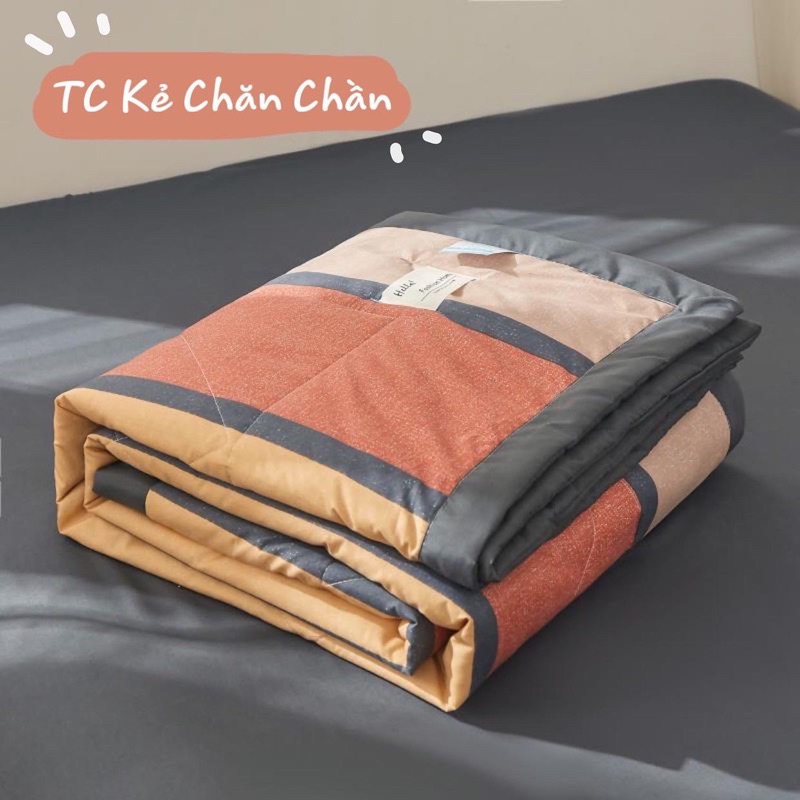 COTTON TC KẺ CHĂN CHẦN HÈ - bộ chăn ga gối - set hè thu