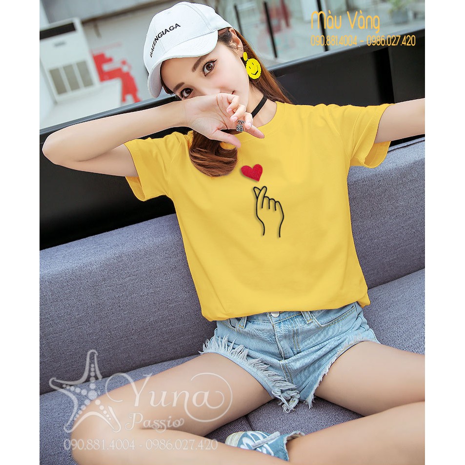 Áo Cotton Thái Nữ Thêu Thả Tim Cao Cấp - Fom To Dưới 65kg