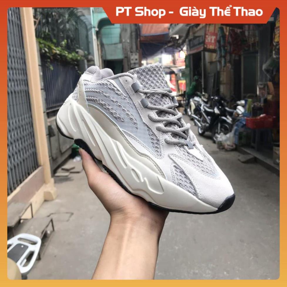 [FreeShip + Hàng Tốt] Giày thể thao Sneaker YZ 700 V2 Static phản quang trắng xám phản quang Sịn Sò