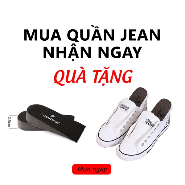 Quần Jean Nam Cao Cấp, Jean Co Dãn Rách Gối [895] Tặng kèm lót giày | WebRaoVat - webraovat.net.vn