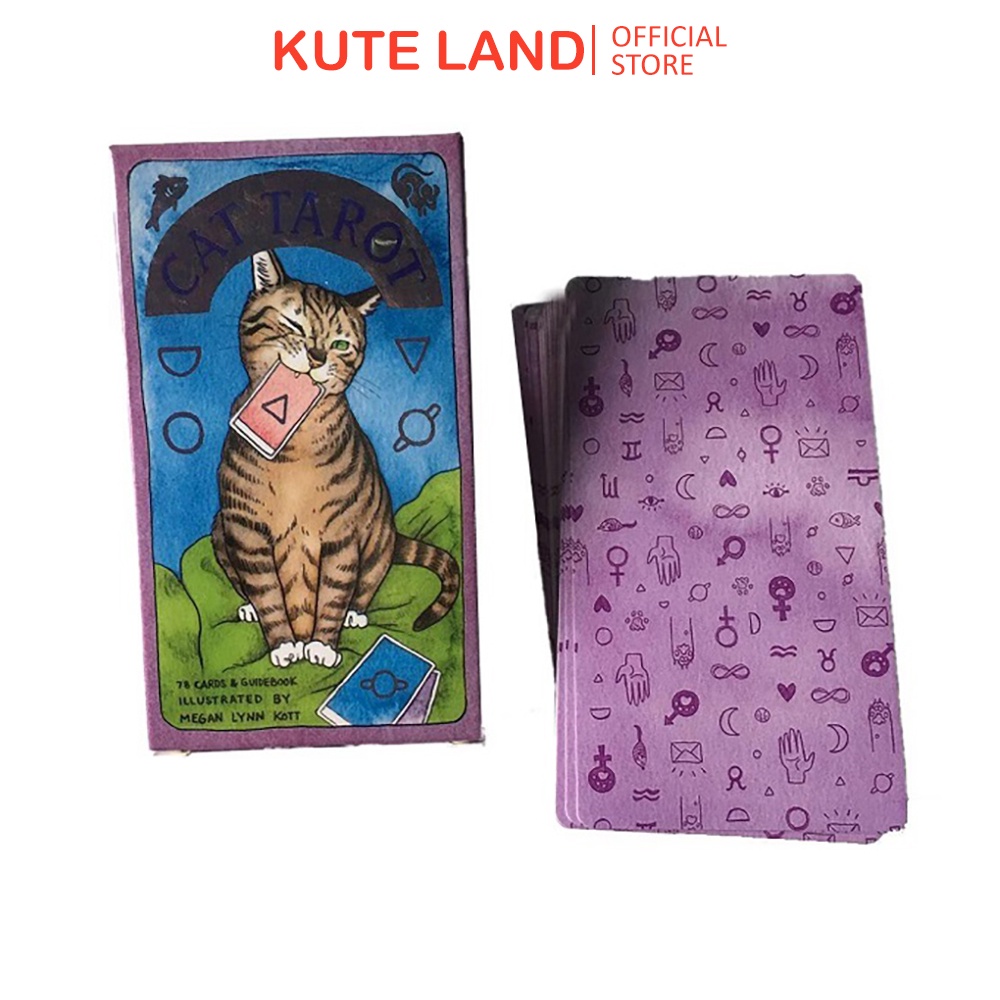 Bài Tarot Cat 78 Lá Bài Tặng File Tiếng Anh Và Đá Thanh Tẩy C33