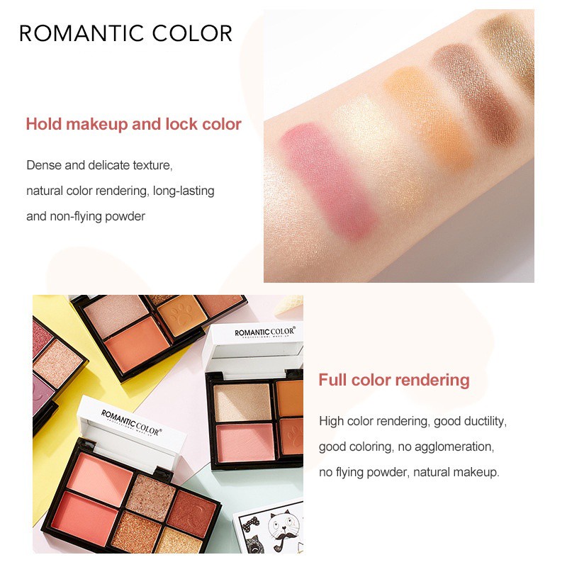 (Hàng Mới Về) Bảng Phấn Mắt / Má Hồng / Phấn Bắt Sáng Đa Năng Cho Người Mới Bắt Đầu | BigBuy360 - bigbuy360.vn