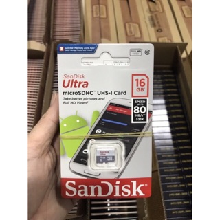 Thẻ nhớ microsdhc sandisk ultra 16gb 80mb/s