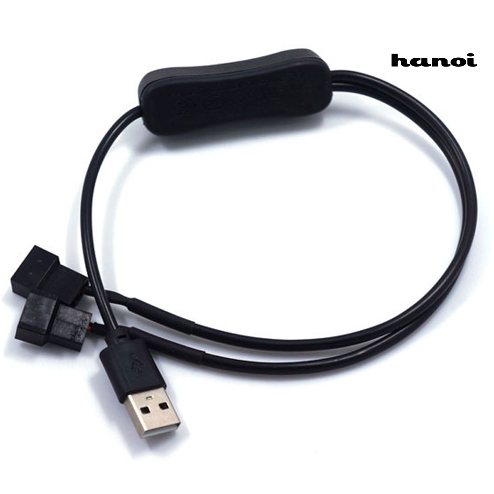Dây Cáp Nối Quạt Máy Tính / Máy Tính 2 Chiều USB Sang 4 Pin 5V