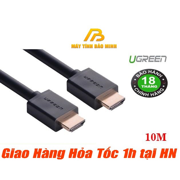 [Mã ELHACE giảm 4% đơn 300K] Cáp HDMI Dài 10M Hỗ Trợ Ethernet + 4k 2k HDMI Ugreen 10110