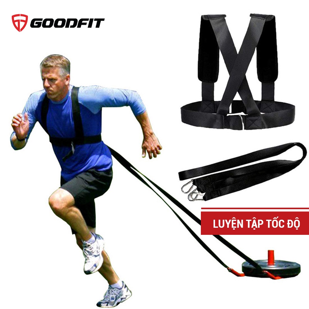 Dây kháng lực tập luyện, chạy bộ, kéo lốp xe GoodFit GF08RA