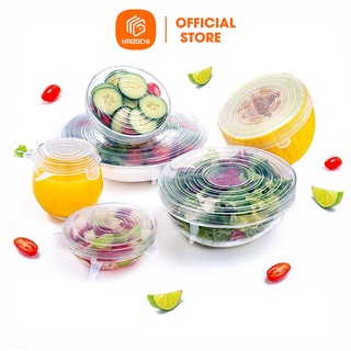 Bộ 6 Miếng Nắp Đậy Silicon Co Giãn BeautHome - Bọc Chén, Bát, Thực Phẩm Cần Bảo Quản - An Toàn Sạch Sẽ - Dễ Dàng Vệ Sinh
