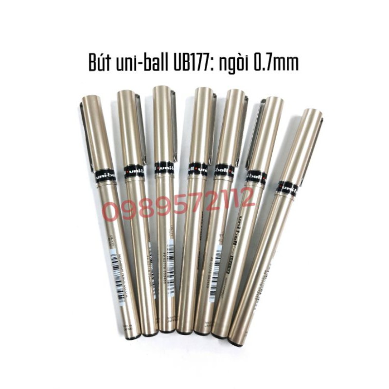 Bút bi nước uni-ball UB177,ngòi 0.7mm.