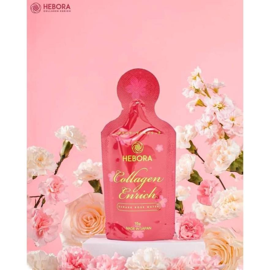 [Chính Hãng] Nước uống đẹp da HEBORA Collagen Enrich Thơm tự thân Detox giữ dáng | Thế Giới Skin Care