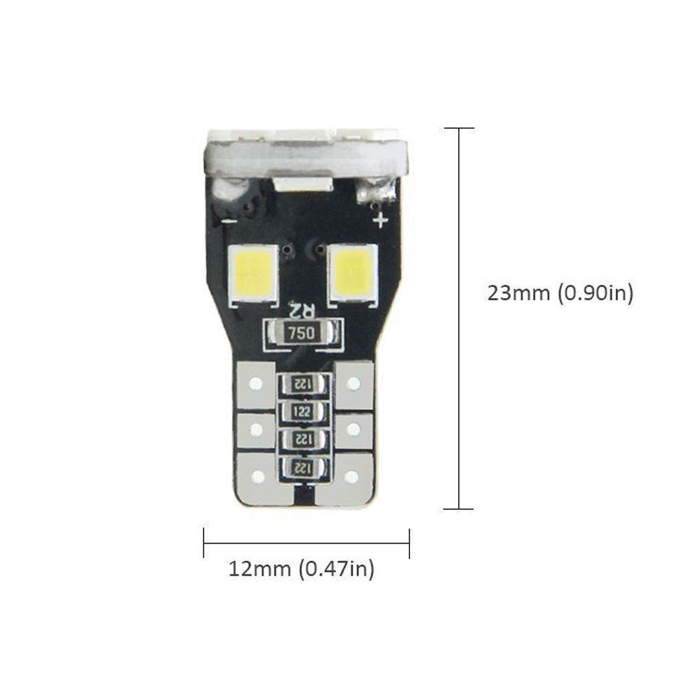 Set 2 Đèn Led COB 2835-13SMD Ánh Sáng Trắng Siêu Sáng Gắn Biển Số Xe Hơi