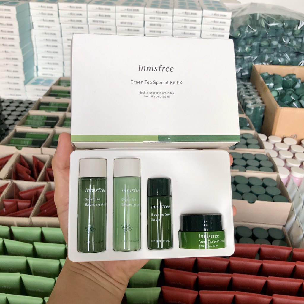 {XẢ KHO SỈ} Sample Bộ Kit Trà Xanh Innisfree Green Tea Special Kit Mini size