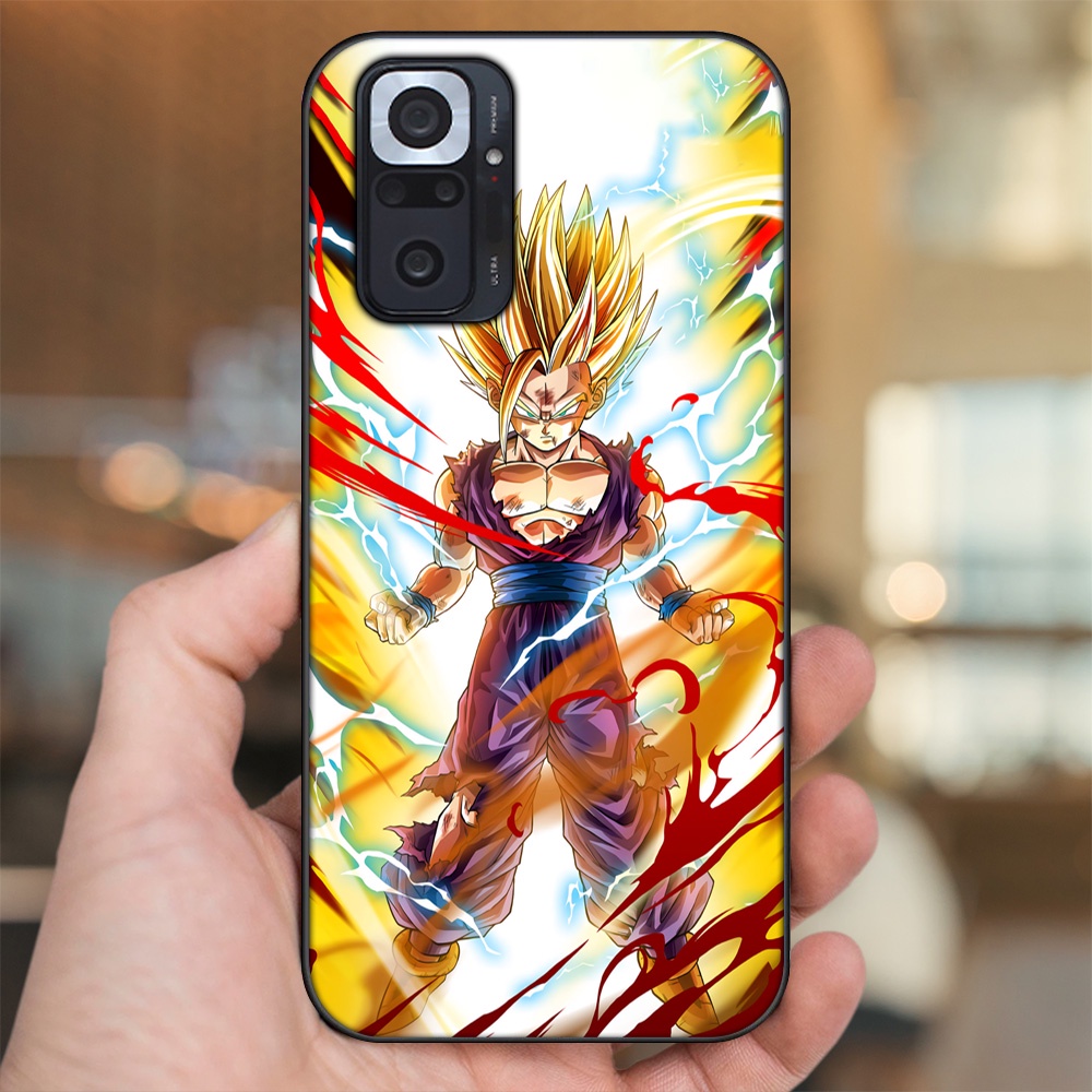 Ốp lưng Xiaomi Redmi Note 10 Pro viền đen in hình Gohan Dragon Ball