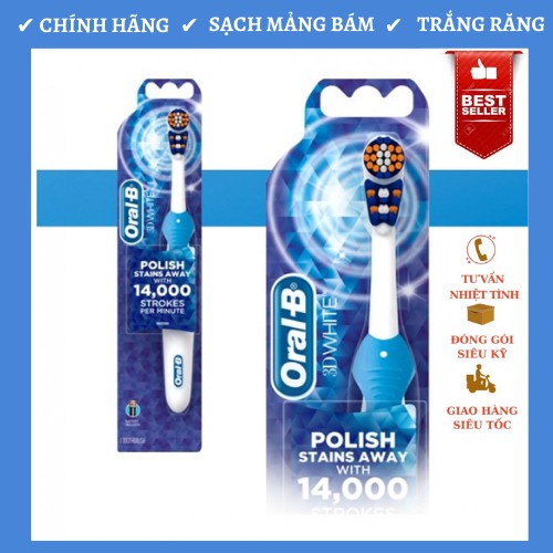 [HÀNG MỸ] BÀN CHẢI ĐÁNH RĂNG BẰNG PIN ORAL-B