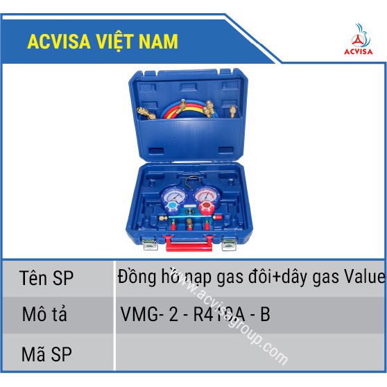 Đồng Hồ Gas Đôi VALUE Model VMG-2-R410A-B (Có Dây)