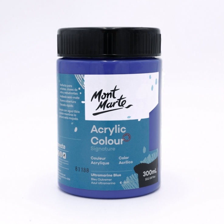 Màu Acrylic Mont Marte 300 ML MSCH3019 - Màu Ultramarine Blue