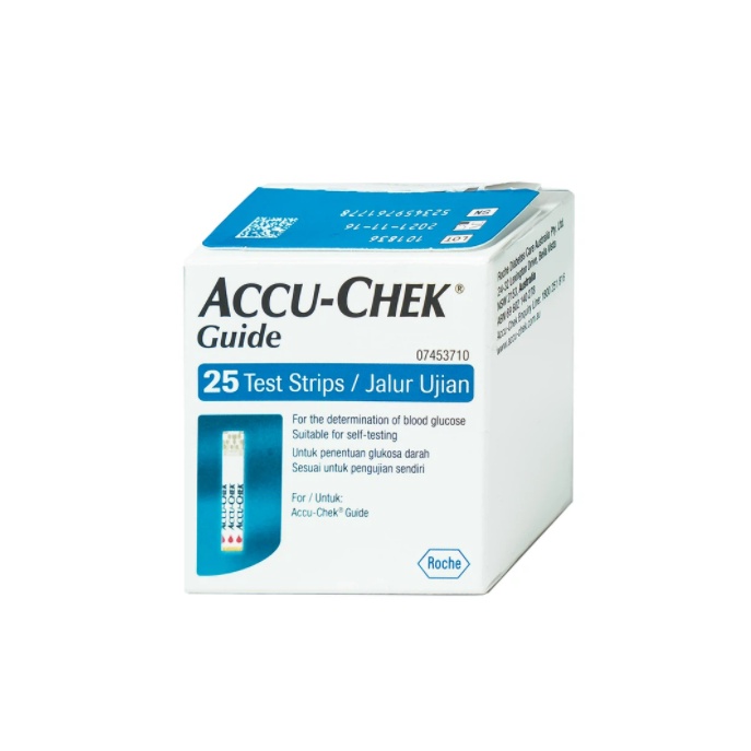 [ Hộp 25 Que] Que Thử Đường Huyết Accu Chek Guide