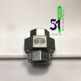 Rắc co inox cỡ 15 (hoặc cỡ ren 21mm) | Bộ ba inox | Racco | Zacco | Zắc co