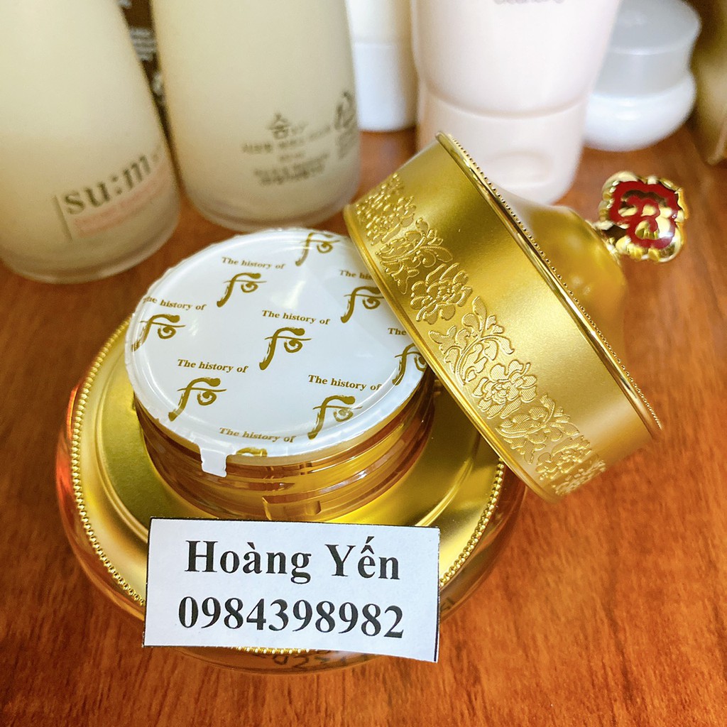 Kem dưỡng mắt Whoo vàng Gongjinhyang Intensive Nutritive Eye Cream 20ml, tách set