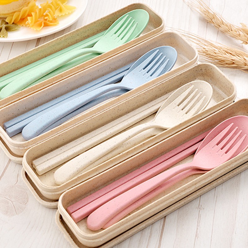 Bộ Dụng Cụ Ăn Bằng Chất Liệu Lúa Mạch Thân Thiện Với Môi Trường