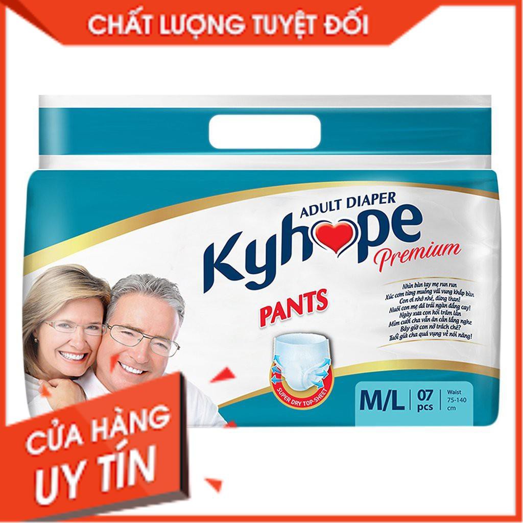 Tã Quần Cho Mẹ Đi Sinh, Tã Quần Kyhope (7 Miếng) Size M/L Cho Người Già