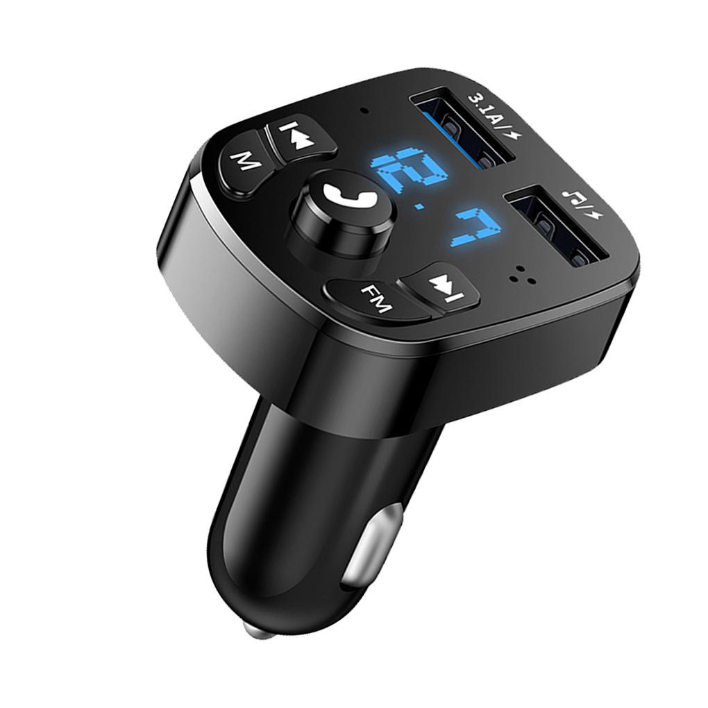 Bộ Sạc Điện Thoại Rảnh Tay Không Dây Bluetooth Có Micro Cho Xe Hơi