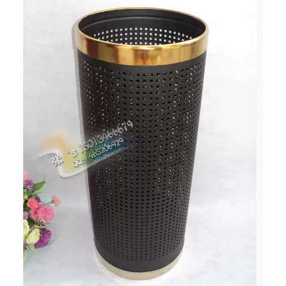 Thùng Đựng Ô Dù Viền Inox, Đế Cao Su Tiện Lợi, Sang Trọng, Sọt Đựng Ô