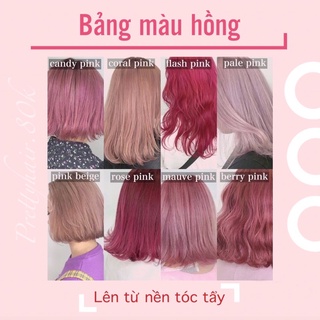 Nhuộm Màu Đỏ Dâu Sáng ( nâng tone )