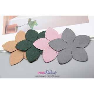 PINKA - Cánh hoa da lộn 7cm dùng làm hoa trang trí may mặc, hoa cài áo, hoa phụ liệu may mặc, phụ kiện tóc