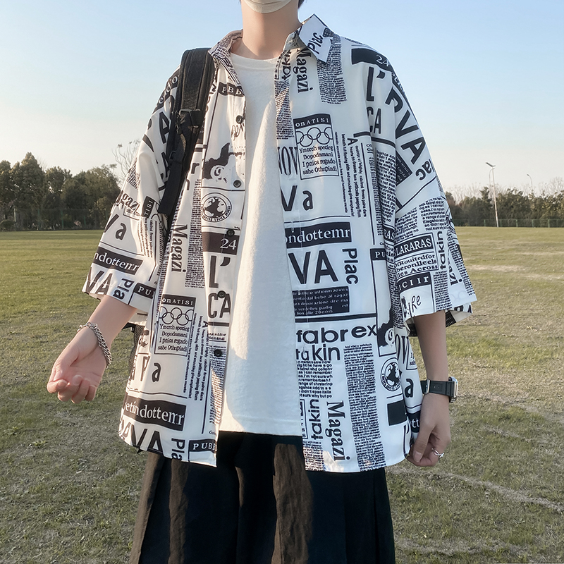 Áo Sơ Mi Tay Ngắn Thời Trang Dành Cho Nam 2 Màu M-3Xl