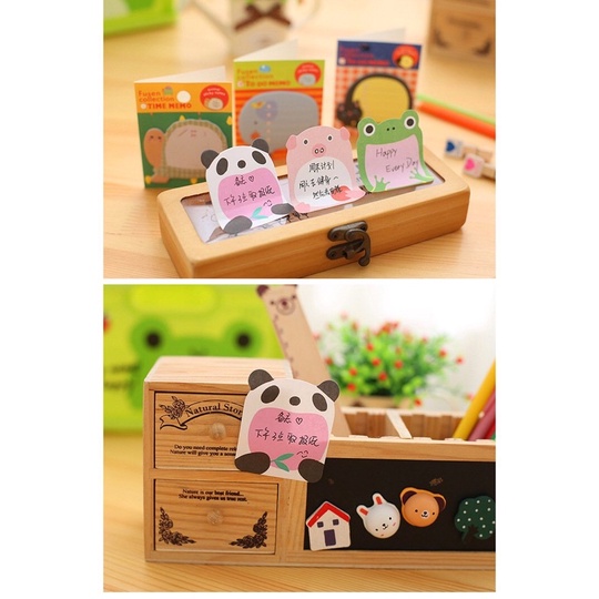 Giấy note mini hình thú ngộ nghĩnh - Sticker - Ghi chú nhanh - 8.0 x 5.5 cm