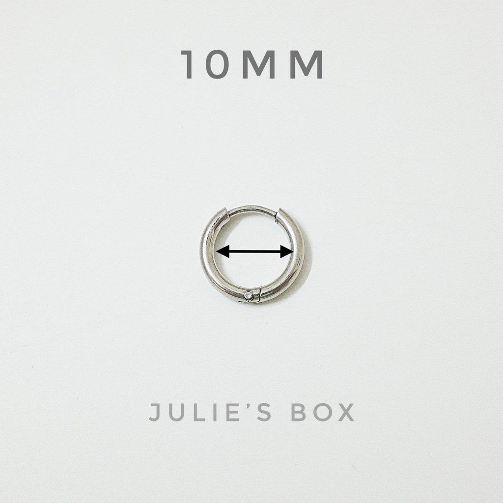 [COMBO] Tiết Kiệm 10-15K Set Khuyên Tai Nam Titan Unisex Không Đen Không Ngứa Không Gỉ Sét Không Dị Ứng julies box