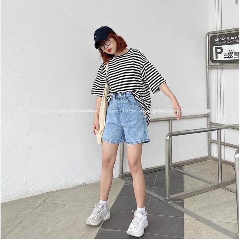 Quần sooc bò ullazang