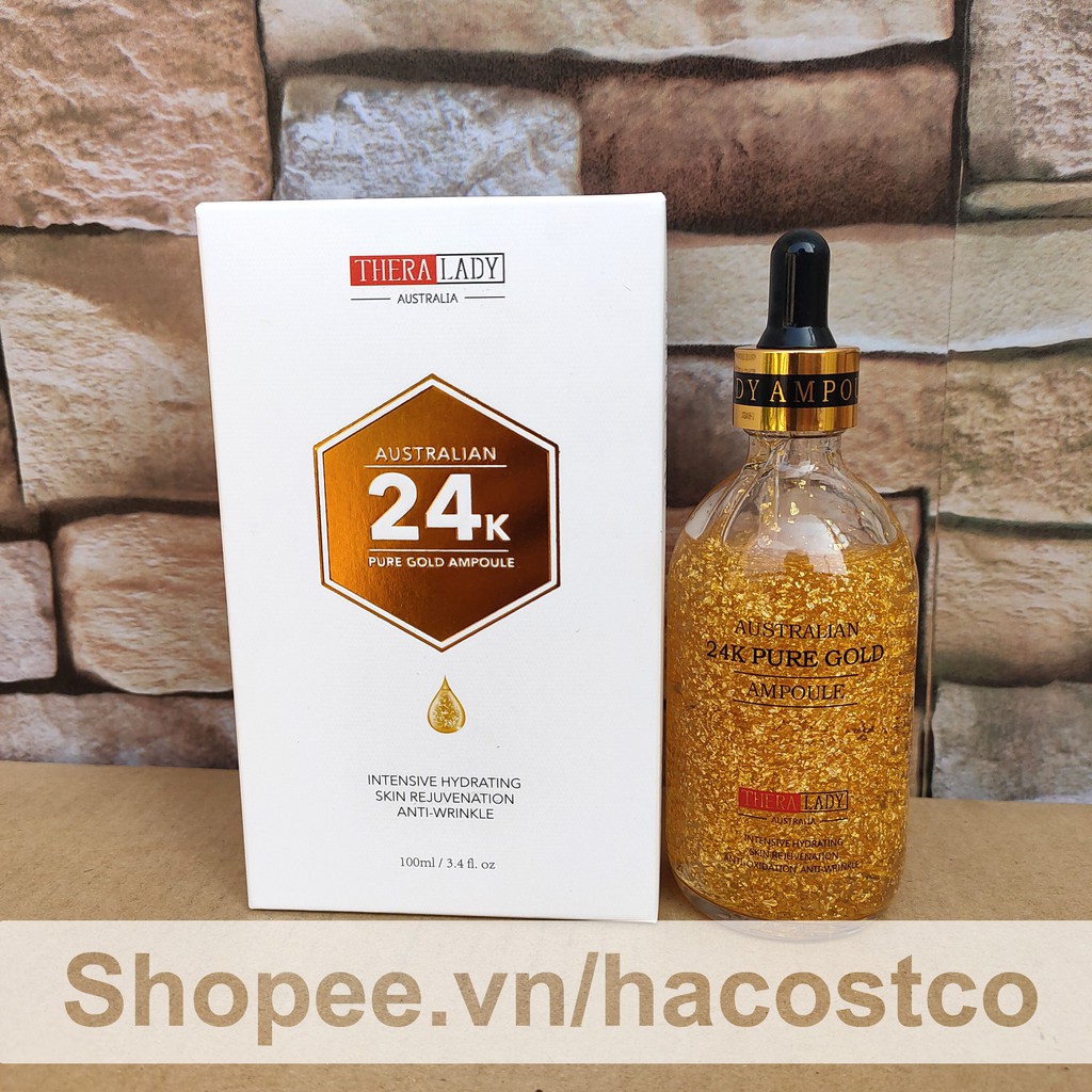 Serum dưỡng da Thera Lady Australian 24K Pure Gold Ampoule 100ml Của Úc - Serum