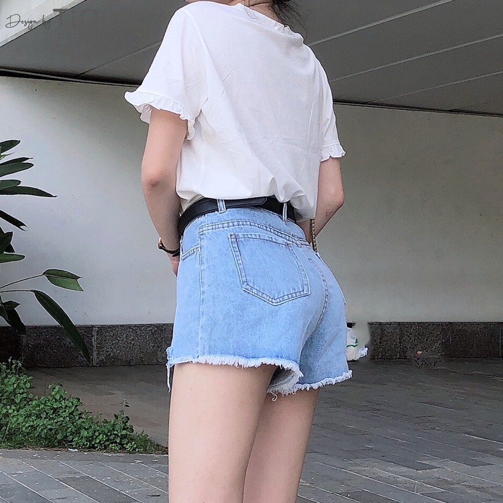 Quần short nữ vải jeans túi kiểu TiQi Jeans S1-459