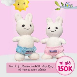 ( Mua 10 tặng 1)💯💯💯Thỏ bông Merries biết hát