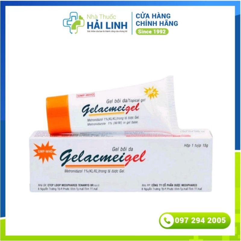 Gel bôi da Gelacmeigel 15g