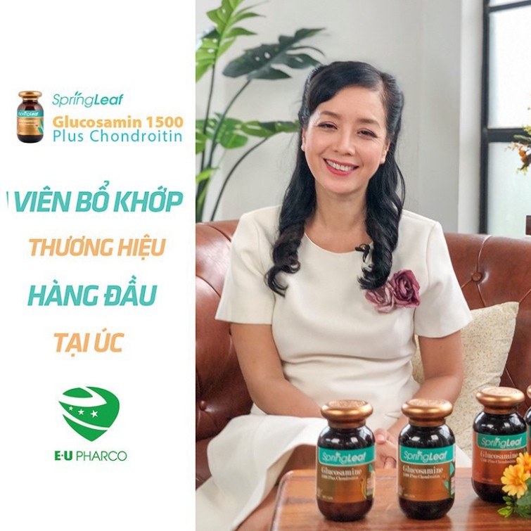 Viên uống Spring Leaf Glucosamine 1500 Plus Chondroitin - Hỗ trợ bôi trơn khớp