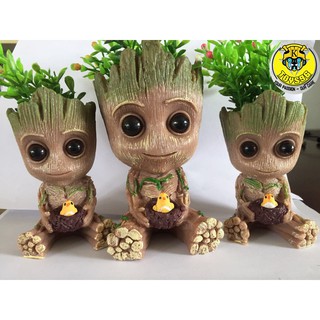 Chậu hoa mô hình trưng bày Baby Groot