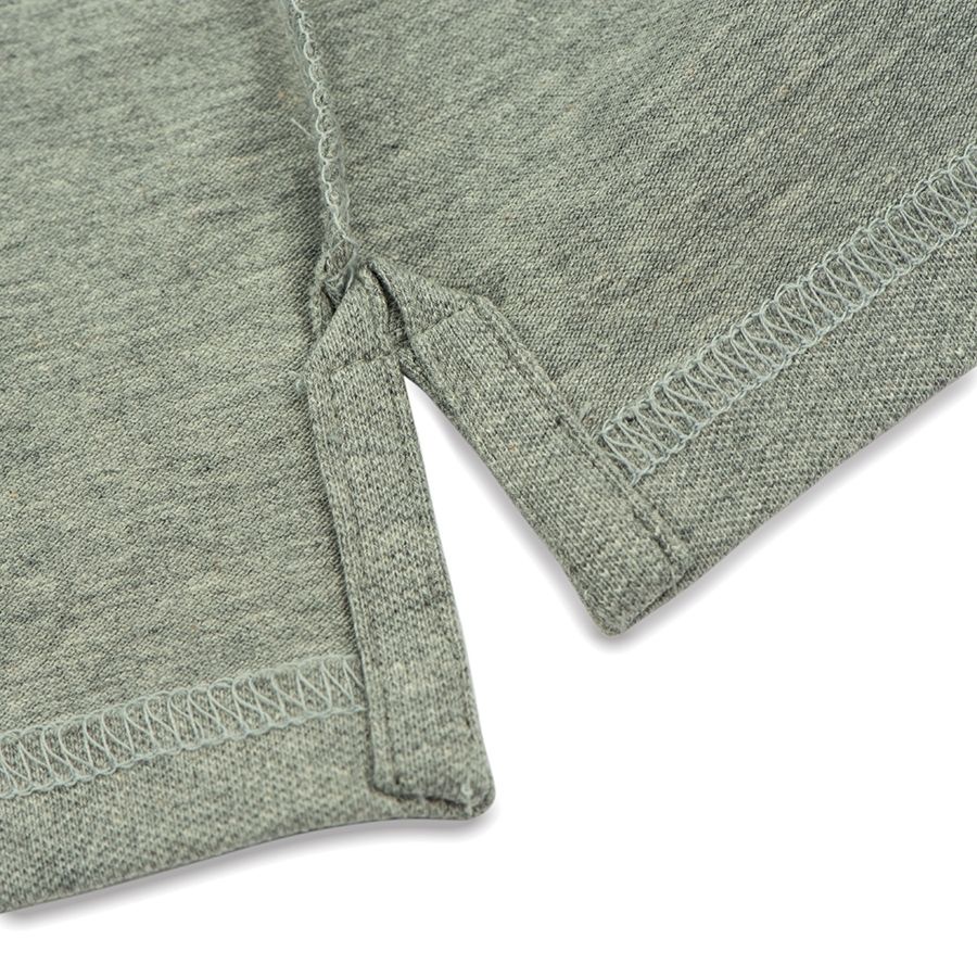 Áo polo nam cao cấp PERFECTMEN vải cá sấu 100% cotton màu xám co giãn 4 chiều thoáng mát xuất xịn sang trọng lịch lãm