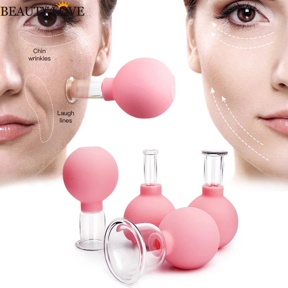 [Mới] Cốc Cao Su / Cốc Silicone Hút Chân Không Nâng Da Mặt / Cơ Thể Chống Cellulite