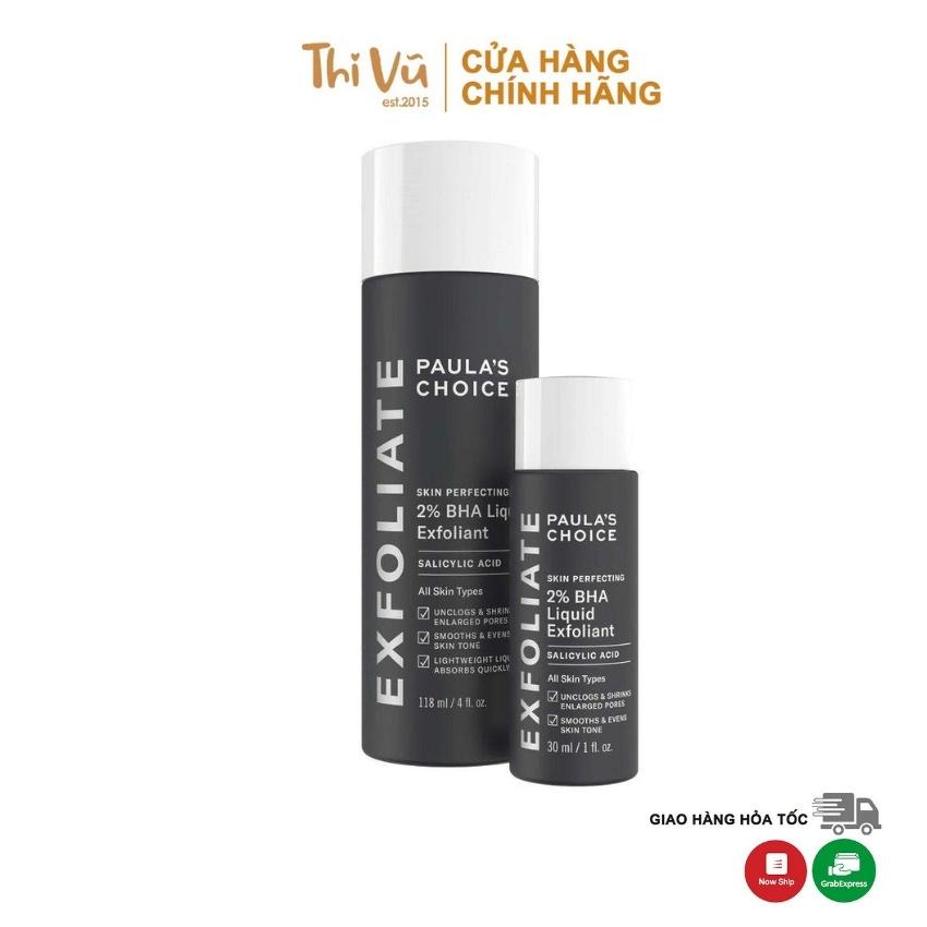 Paula's Choice 2% BHA Liquid Tẩy da chết mặt giảm mụn đầu đen sợi bã nhờn thông thoáng lỗ chân lông - Thi Vũ