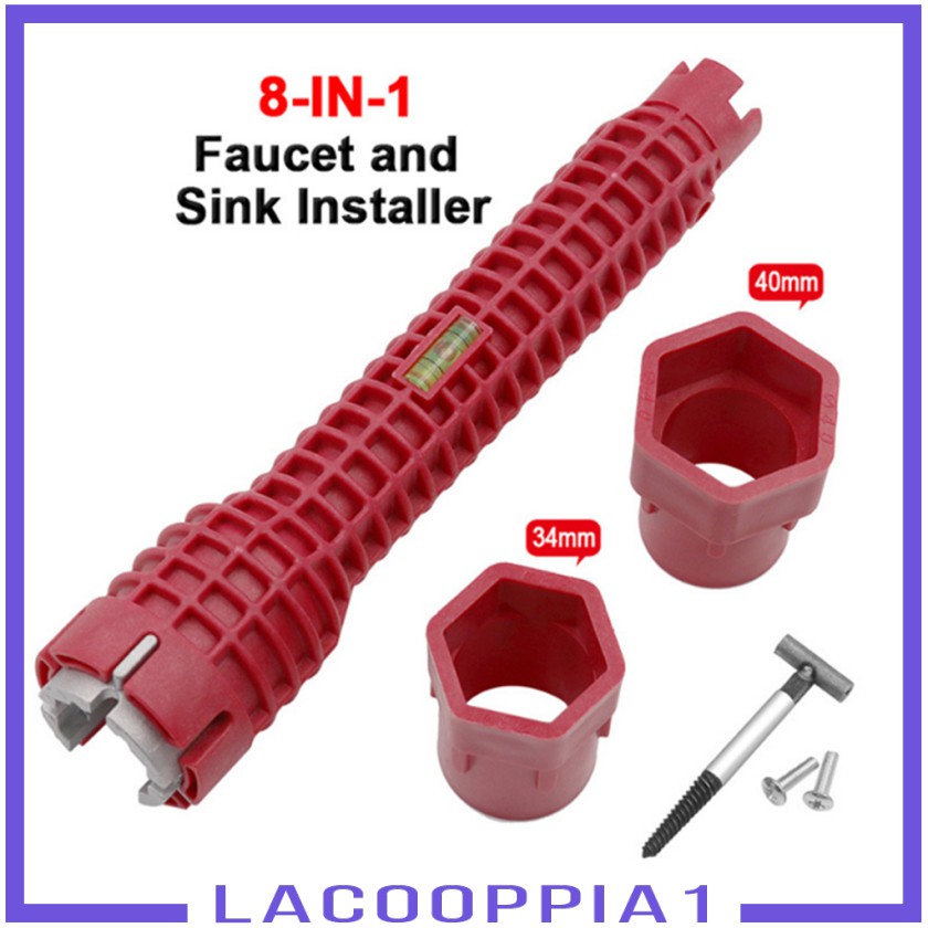 [Lacooppia1] Cờ Lê Lắp Đặt Vòi Nước Và Bồn Rửa Chén Bằng Thép Có Ổ Cắm
